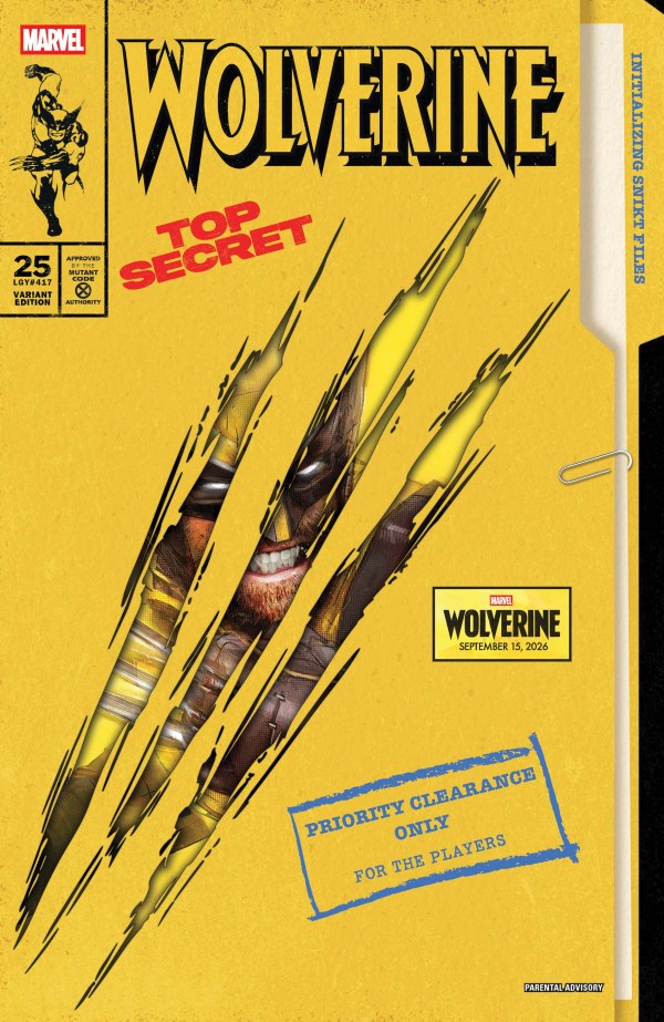 WOLVERINE #25 MARVEL GAMES JOCK D COVER