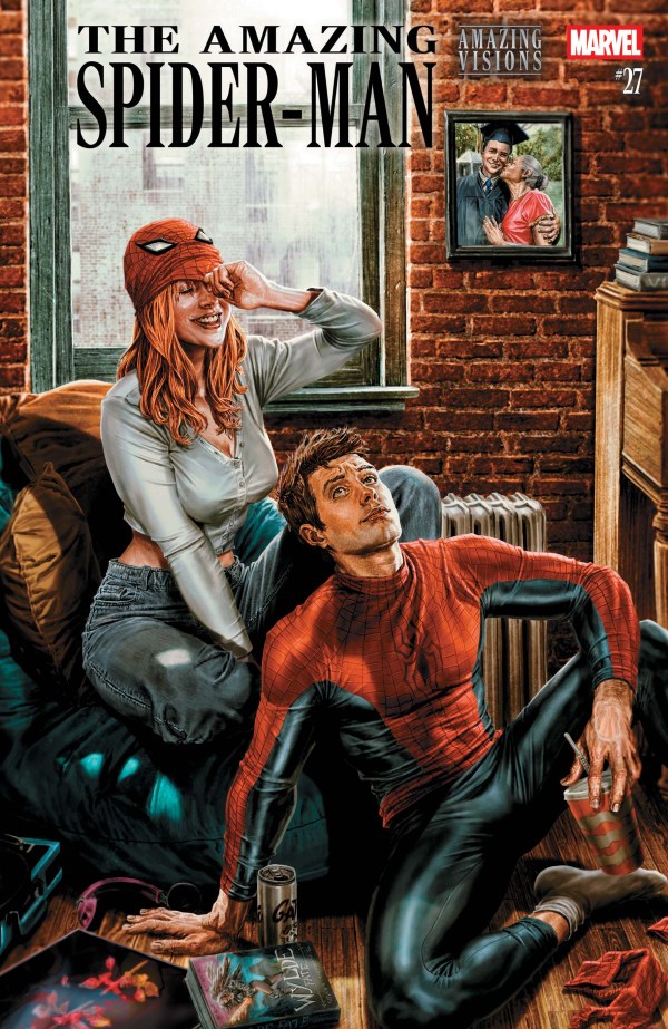 AMAZING SPIDER-MAN #27 AMAZING VISIONS LEE BERMEJO B COVER