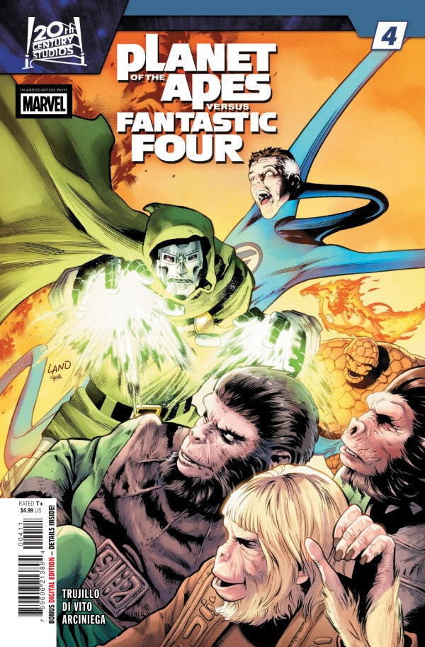 PLANET OF THE APES VS. FANTASTIC FOUR #4 GREG LAND A COVER