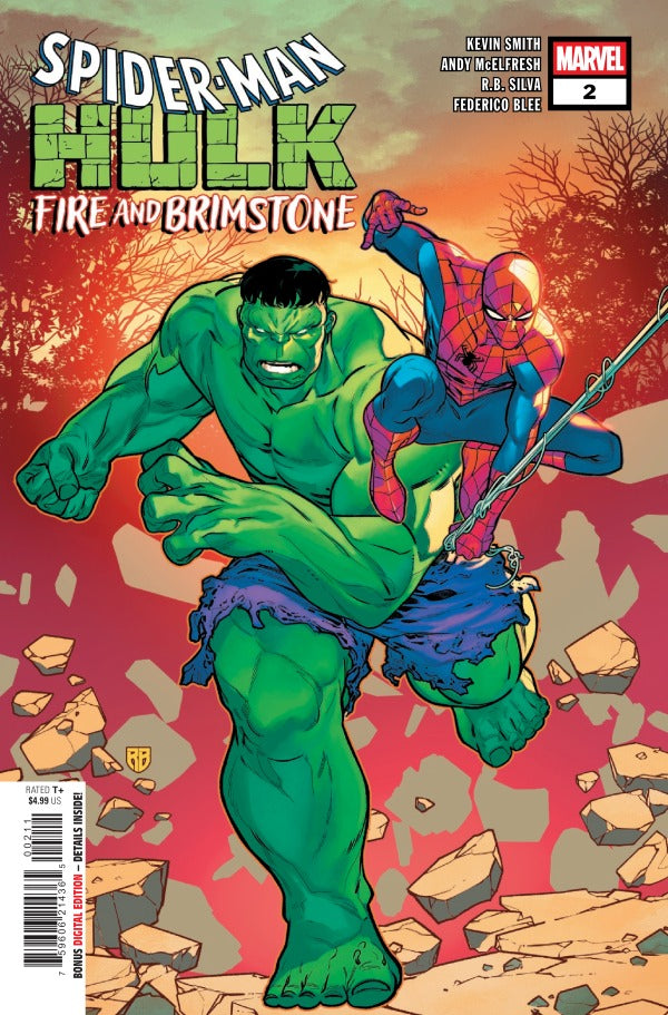 SPIDER-MAN/HULK: FIRE AND BRIMSTONE #2 R.B SILVA A COVER
