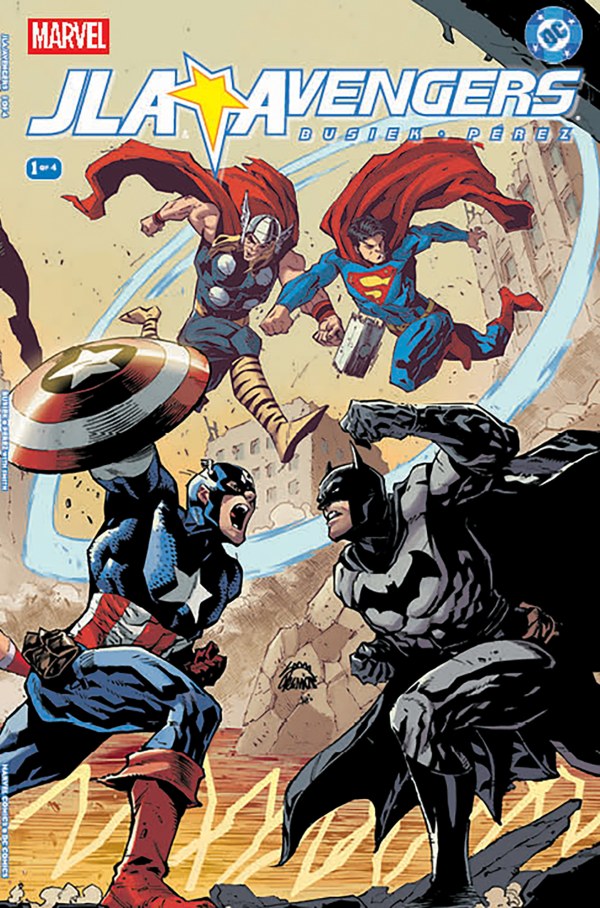 JLA/AVENGERS #1 FACSIMILE EDITION WRAPAROUND RYAN STEGMAN B COVER