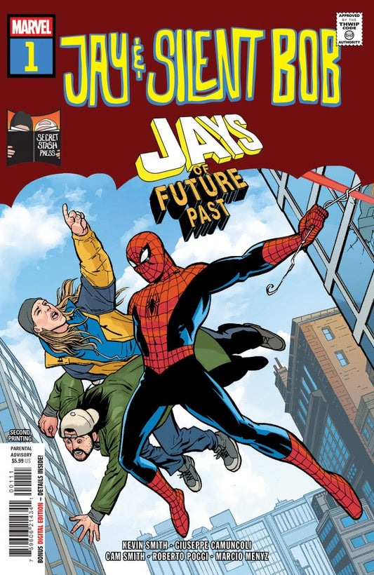 JAY & SILENT BOB: JAYS OF FUTURE PAST #1 2ND PRINTING GIUSEPPE CAMUNCOLI A COVER