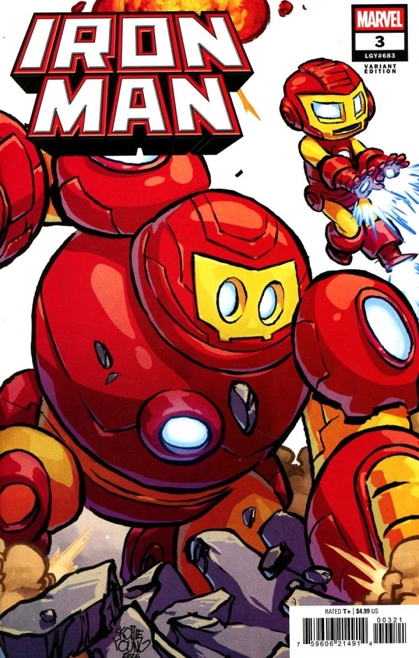 IRON MAN #1-4 SKOTTIE YOUNG CONNECTING COVER SET