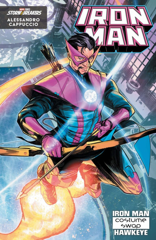IRON MAN #7 HELLFIRE COSTUME SWAP ALESSANDRO CAPPUCCIO B COVER