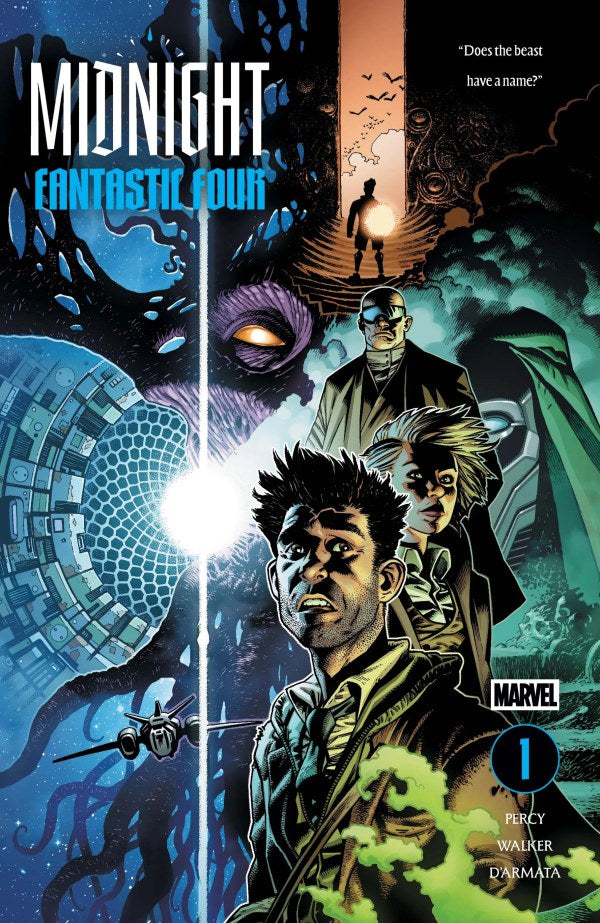 MIDNIGHT FANTASTIC FOUR #1 UNCLOAKED 2ND PRINTING KEV WALKER A COVER