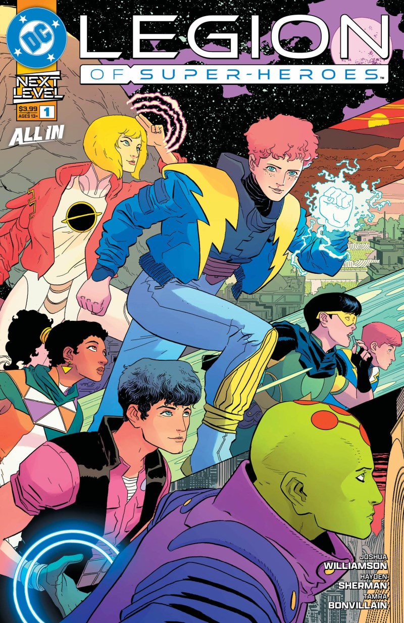 LEGION OF SUPER-HEROES #1 WRAPAROUND HAYDEN SHERMAN A COVER