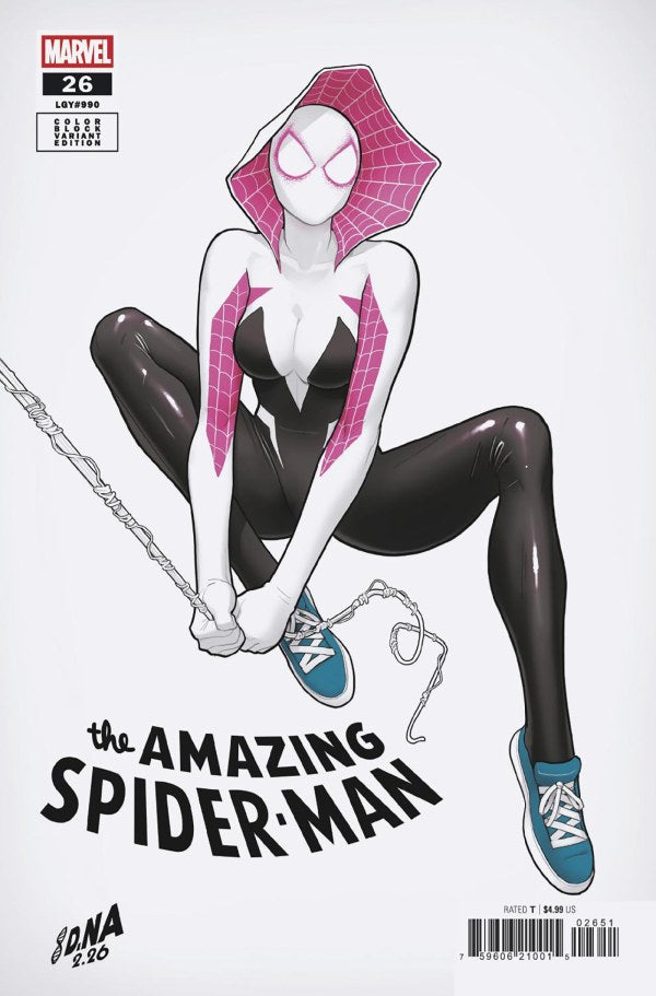 AMAZING SPIDER-MAN #26 DAVID NAKAYAMA COLOR BLOCK WHITE E COVER