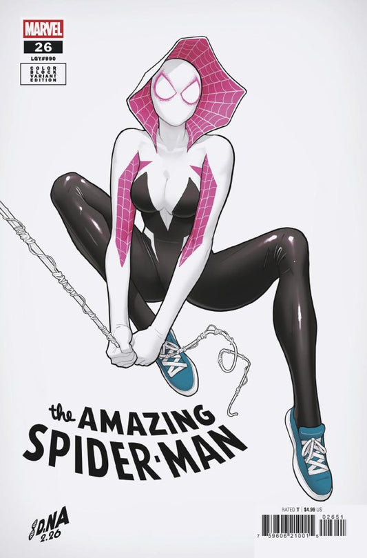 AMAZING SPIDER-MAN #26 DAVID NAKAYAMA COLOR BLOCK WHITE E COVER
