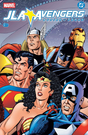 JLA/AVENGERS #1 FACSIMILE EDITION WRAPAROUND GEORGE PEREZ A COVER