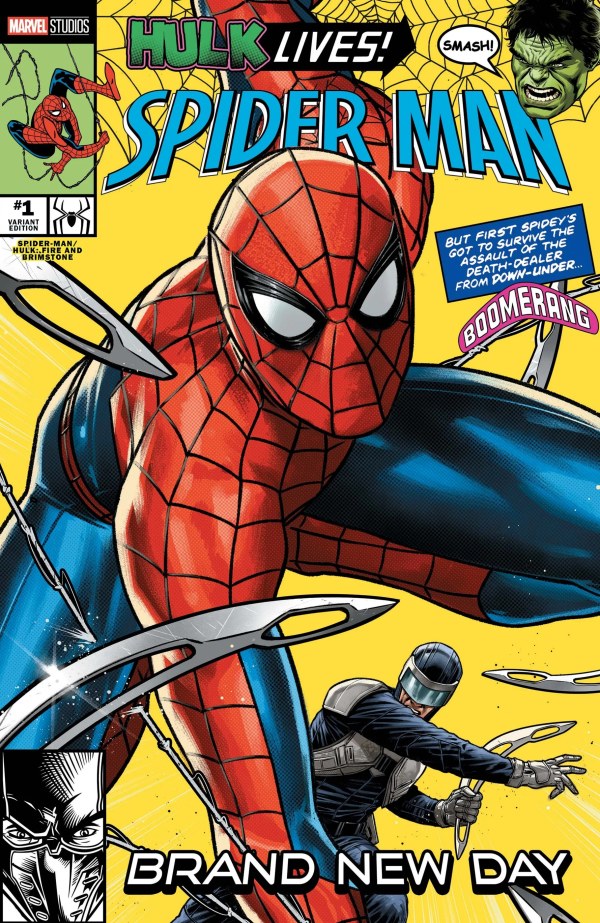 SPIDER-MAN/HULK: FIRE AND BRIMSTONE #1 MARVEL STUDIOS SPIDER-MAN: BRAND NEW DAY CAFU H COVER