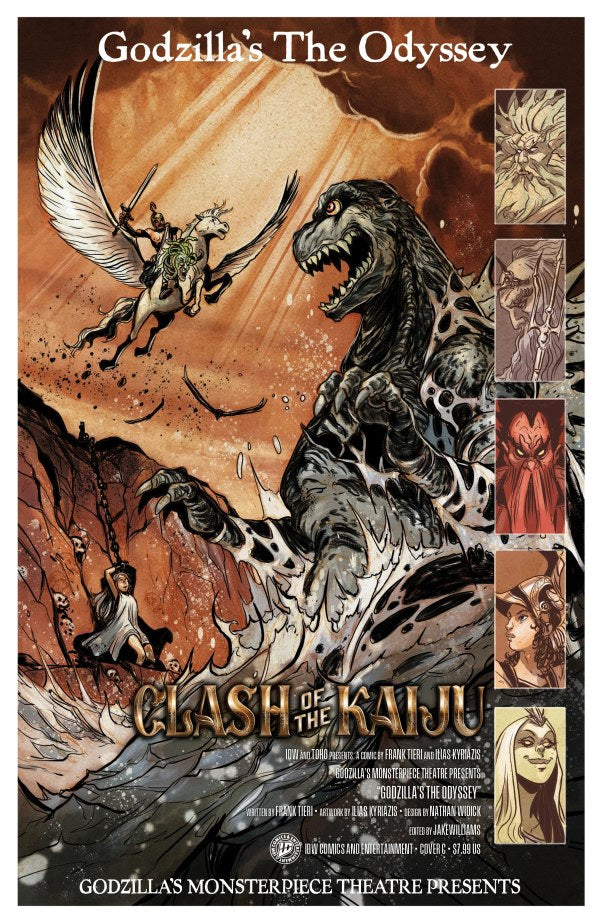 GODZILLA'S MONSTERPIECE THEATRE PRESENTS: GODZILLA'S THE ODYSSEY PABLO TUNICA C COVER