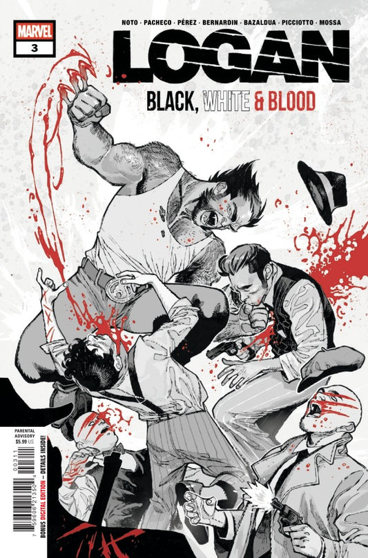 LOGAN: BLACK, WHITE & BLOOD #3 SARA PICHELLI A COVER
