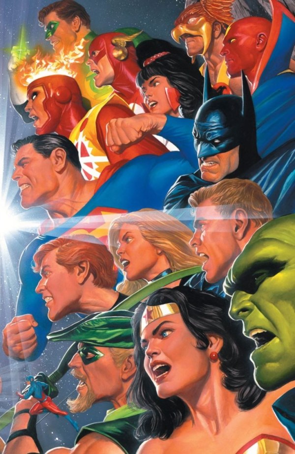 AVENGERS/JLA #4 FACSIMILE EDITION ALEX ROSS B COVER