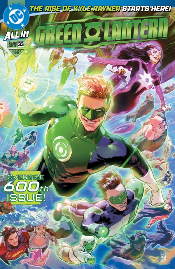GREEN LANTERN #33 (#600) XERMANICO WRAPAROUND A COVER