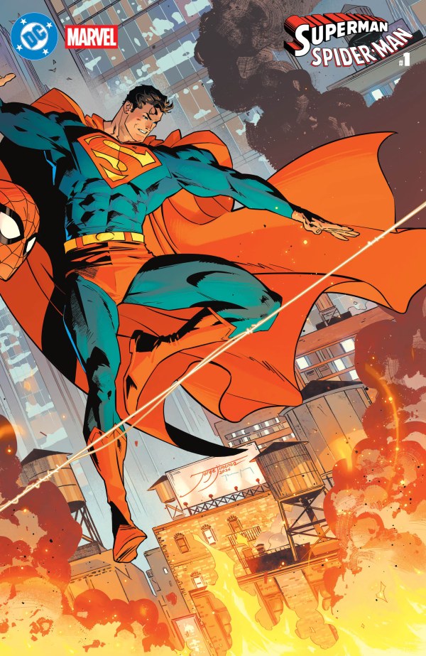 DC/MARVEL SUPERMAN SPIDER-MAN #1 (ONE SHOT) JORGE JIMENEZ X COVER
