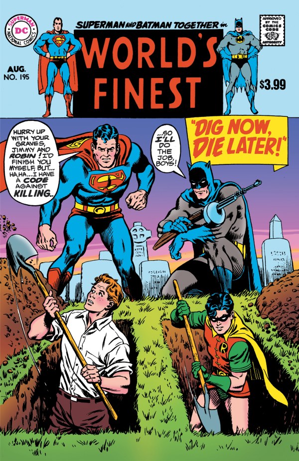 WORLDS FINEST COMICS #195 FACSIMILE EDITION CURT SWAN A COVER