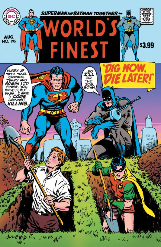 WORLDS FINEST COMICS #195 FACSIMILE EDITION CURT SWAN A COVER
