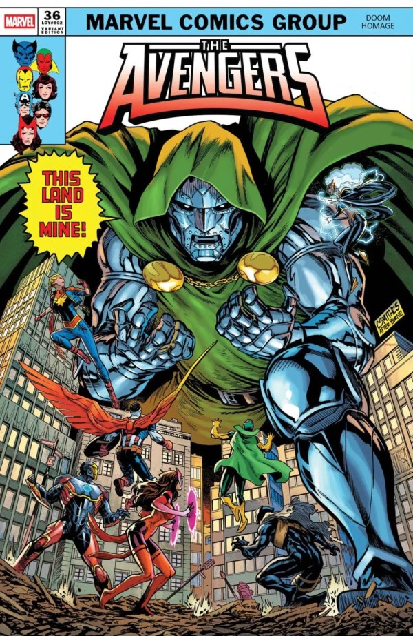 AVENGERS #36 CORY SMITH DOOM HOMAGE B COVER