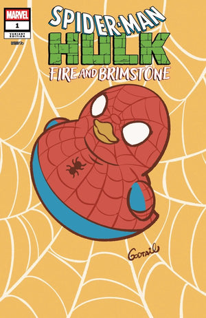 SPIDER-MAN/HULK: FIRE AND BRIMSTONE #1 MARVEL DUCK GODTAIL E COVER