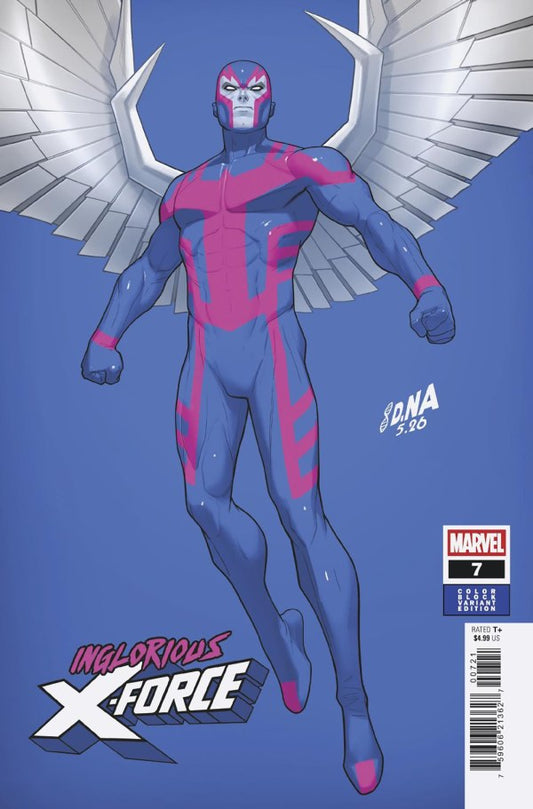 INGLORIOUS X-FORCE #7 COLOR BLOCK BLUE DAVID NAKAYAMA B COVER