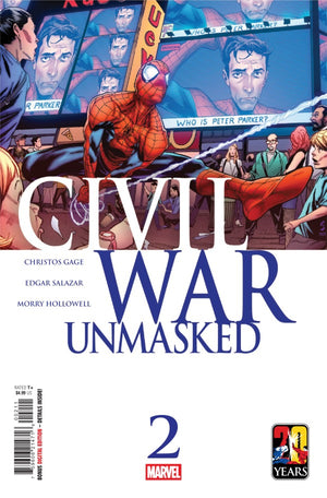 CIVIL WAR: UNMASKED #2 GEOFF SHAW A COVER