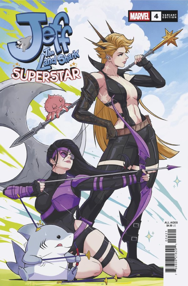 JEFF THE LAND SHARK: SUPERSTAR #4 JHONY CABALLERO B COVER