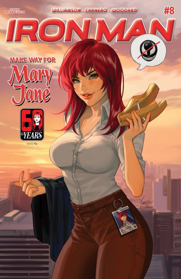 IRON MAN #8 MARY JANE WATSON LEIRIX D COVER